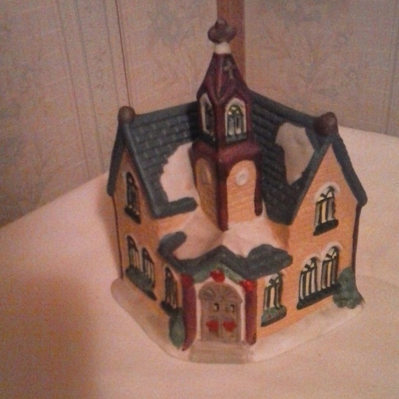 Other - Vintage Ceramic Church Tealight Candle Holder 50% OFF SALE